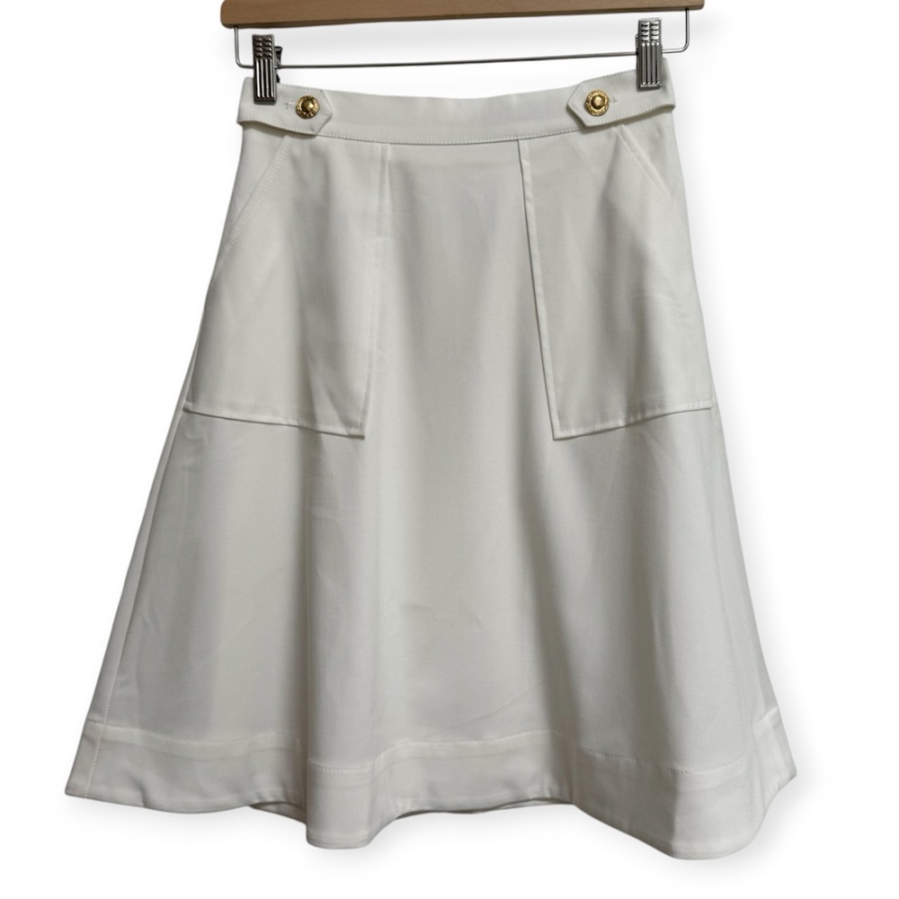 Anedit Button Detail A-Line Skirt
